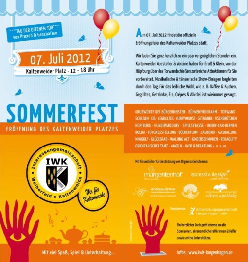Flyer Sommerfest IWK 2012